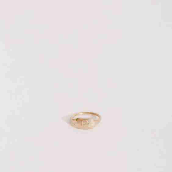 JP Hand Engraved Pinky Ring