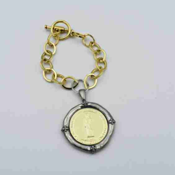 Italian Treasures Collection David Coin Bracelet