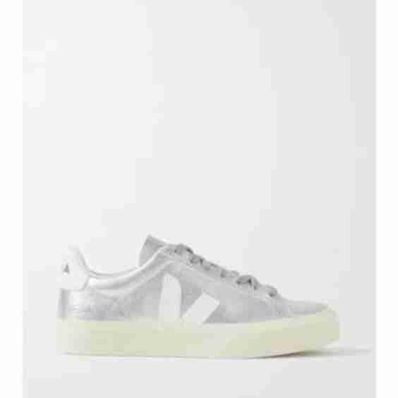 V-10 Bicolor Metallic Low-Top Sneaker
