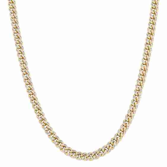 Celine Pave Curb Link Chain