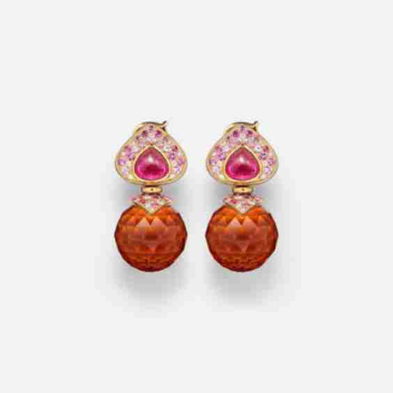 Acilla Drop Earrings With Gemstones