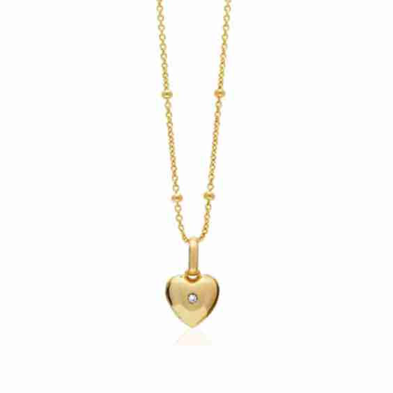 Heart Photo Locket Sphere Necklace