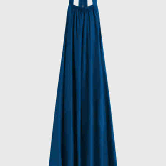 Marfa Silk Halter Maxi Dress