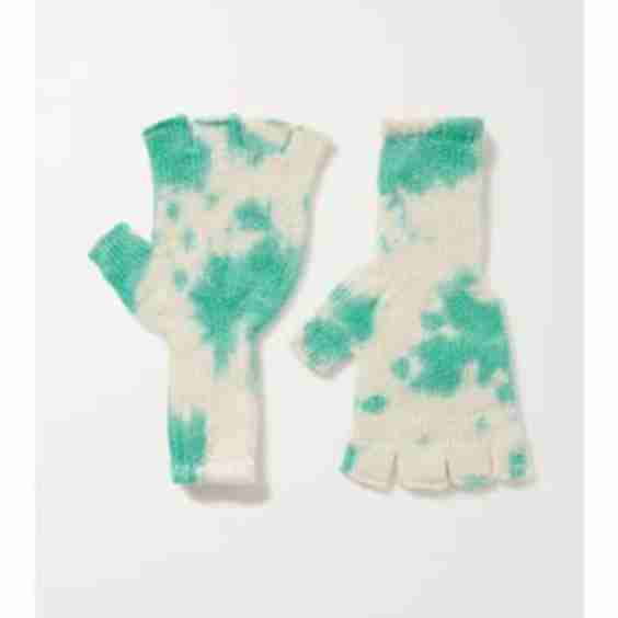 Tie-Dyed Cashmere Fingerless Gloves