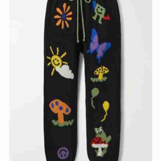 + Mordechai Rubinstein Psych Cashmere-Jacquard Track Pants