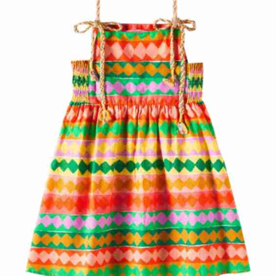 Sanfoninha Printed Cotton Dress