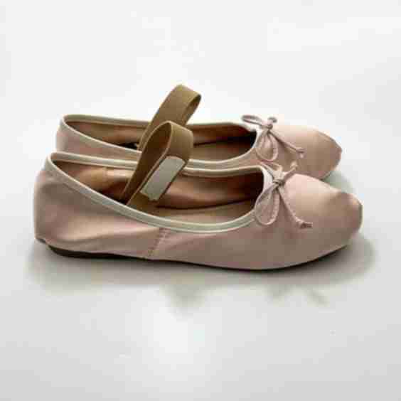 Satin Round Toe Ballet Flats