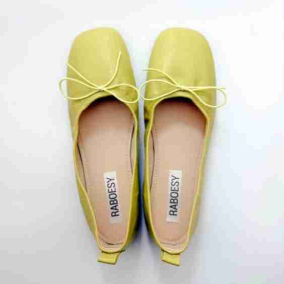 Foldable Bow Tie Ballet Flats