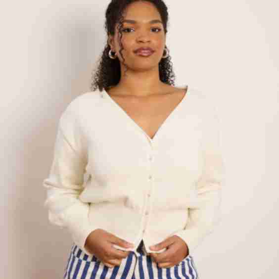 Celia Cropped Snap Cardigan