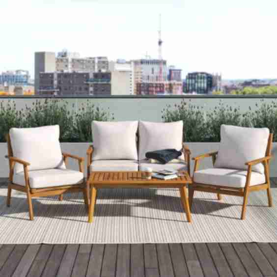 Wade Logan Avyion 4Pc Outdoor Living Set