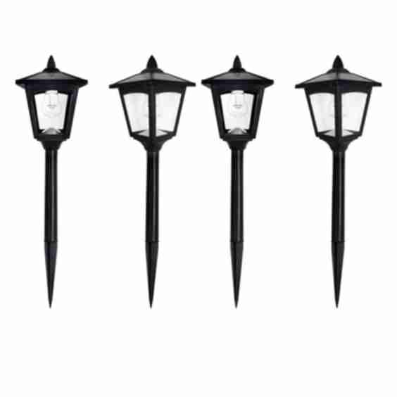 Gama Sonic Matte Black Solar Powered Integrated LED Stainless Steel Pathway Light