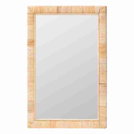 Bay Isle Home Bali & Pari Lankston Bohemian Natural Rattan Accent Wall Mirror