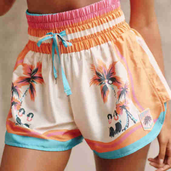 Printed Pull-On Shorts