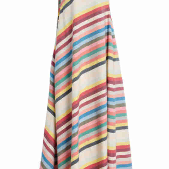 Riviera Striped Cotton Maxi Dress