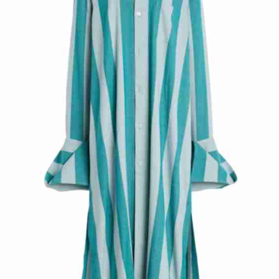 Exclusive Riviera Striped Cotton Maxi Dress