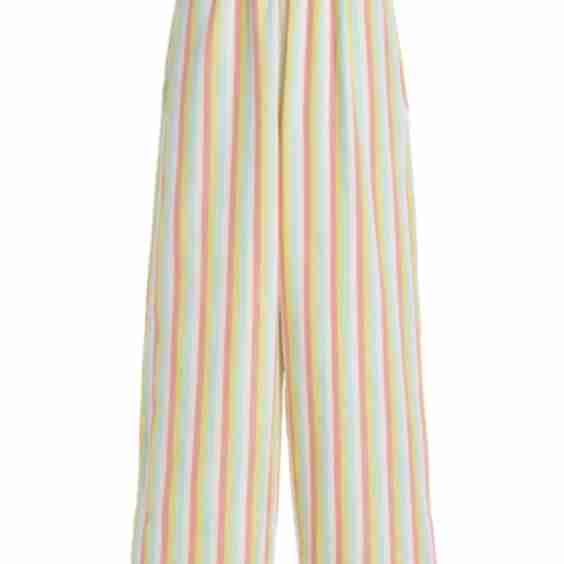 Exclusive Cotton-Blend Palazzo Pants