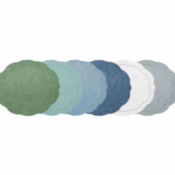 Tailored Placemats in Spring Tones, Set of 4