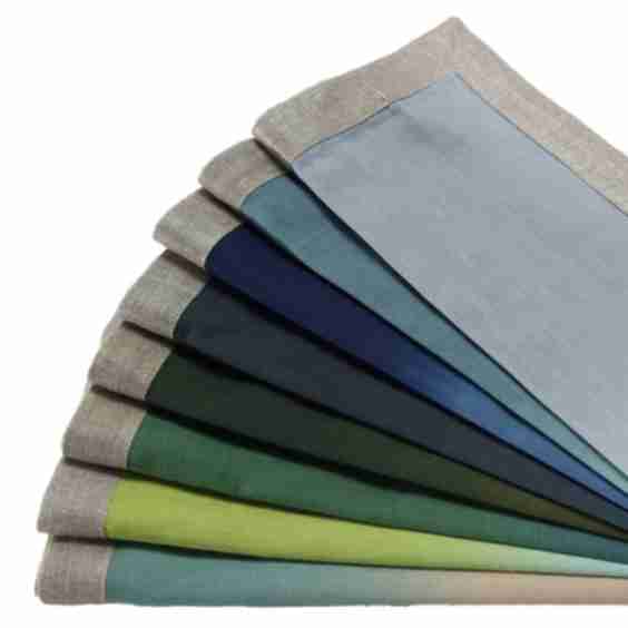 Dip Dye Napkins in Cool Tones, Set of 4
