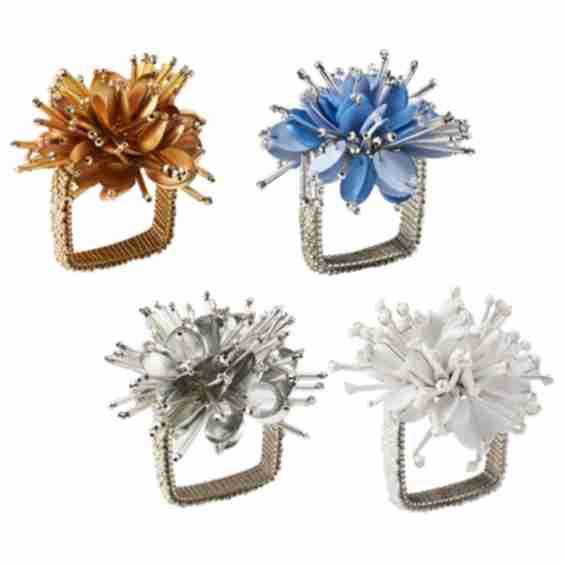 Starburst Napkin Rings, Set of 4
