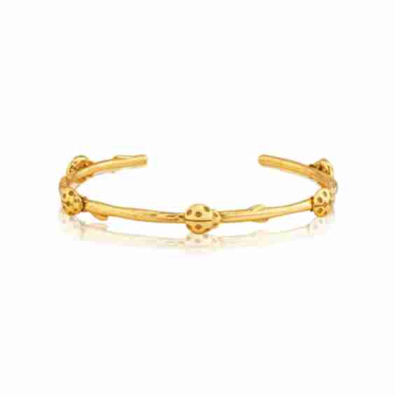 Meadow Ladybug Petite Cuff - Gold