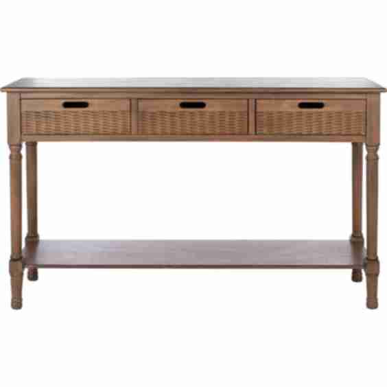 Landers 3-Drawer Console, Brown