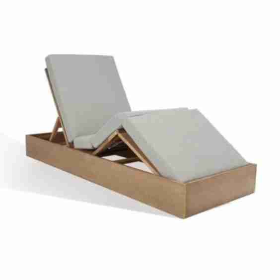 Vincent Wood Chaise Lounge Chair