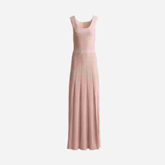 Jean Gown in Grove Godet Knit