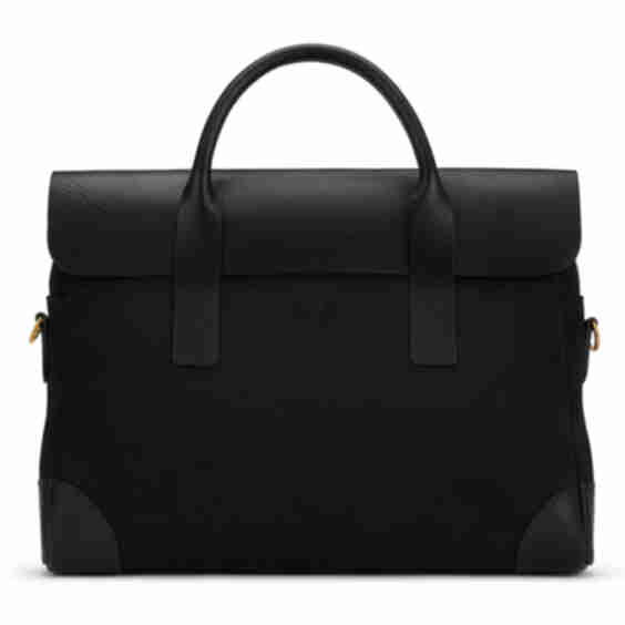 Suede and Leather Briefcase