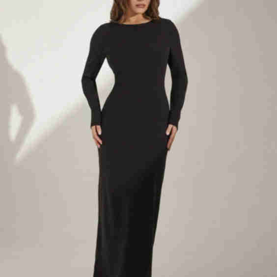 Long Sleeve Sculpting Dress