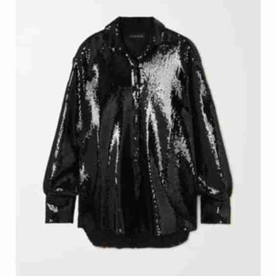Sequined Chiffon Shirt