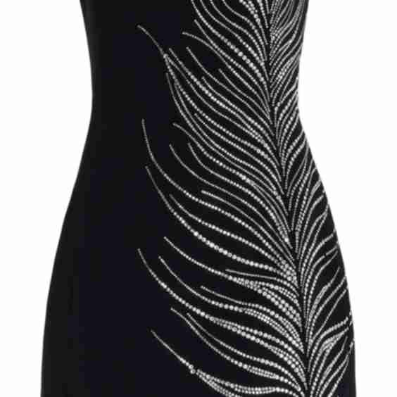 Crystal-Embellished Cady Mini Dress