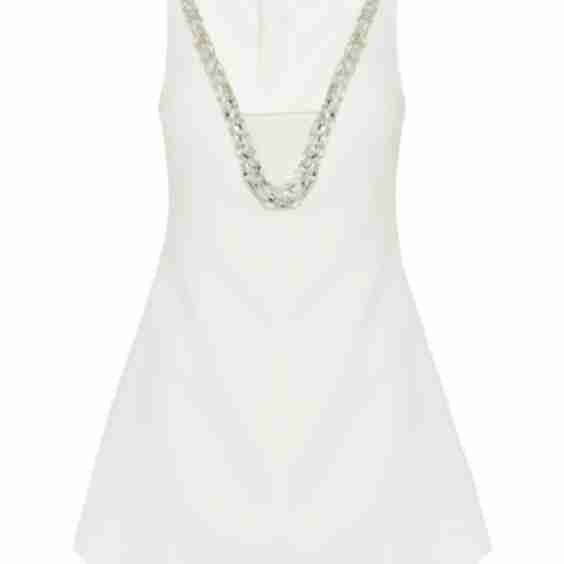 Open-Back Crystal-Embellished Maxi Dress