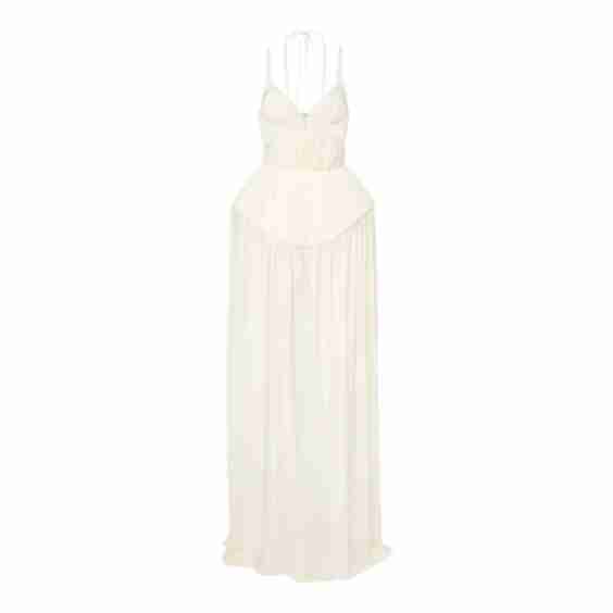 Cutout Pleated Gown