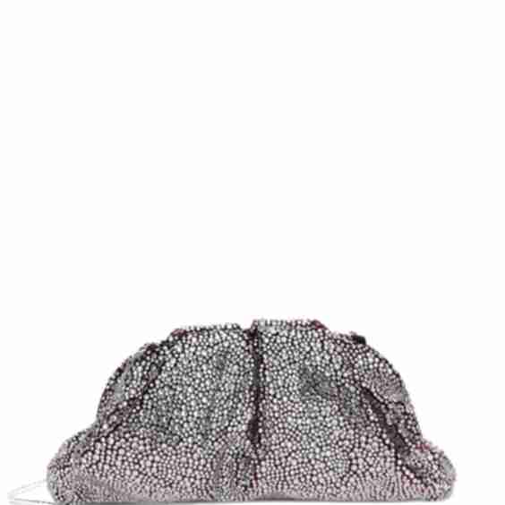 Crystal-embellished Clutch Bag