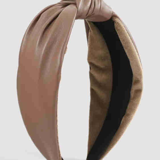 Soft Faux Leather Headband