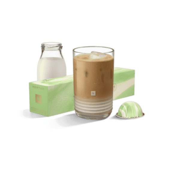 Pistachio Vanilla Flavor Over Ice