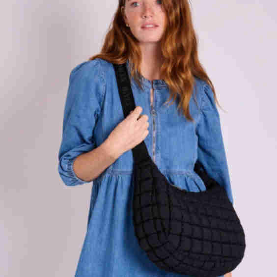 Dumpling Quilted Crossbody Bag