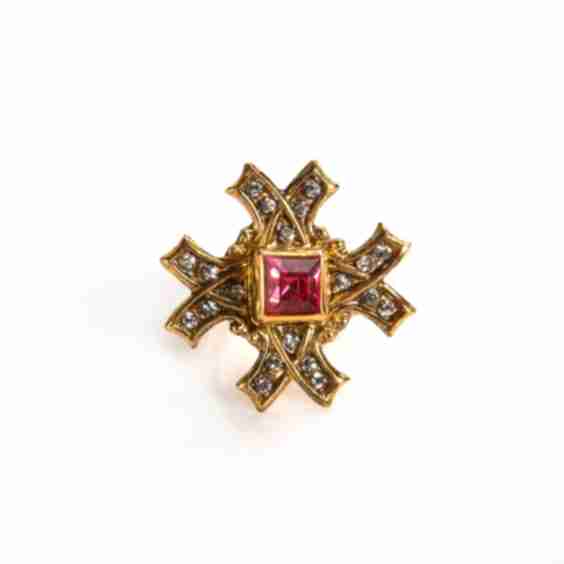 Saint Deco Cross Ring