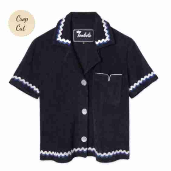 Rick Rack Cabana Crop Cut Top