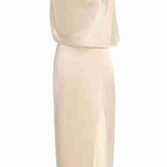 Draped Satin Dress