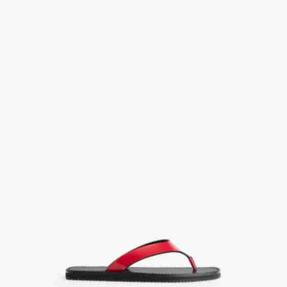 Vermelho Flat Brushed Leather