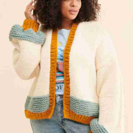 Chunky Colorblock Cardigan
