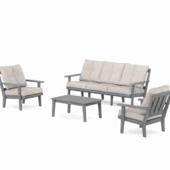 Oxford 4-Piece Deep Seating Set with Sofa