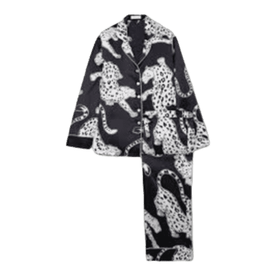 Lila Jaguar Pajama Set