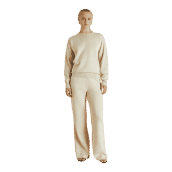 Carmel Kasbah Cream Silk-Cashmere Tracksuit