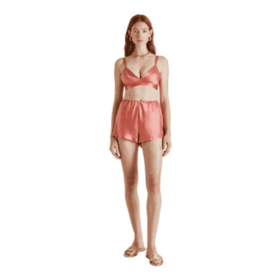 Zsa Zsa Silk Satin Bralette Set