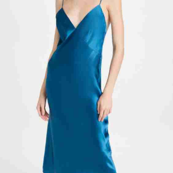 Issa Slip Dress in Silk Satin