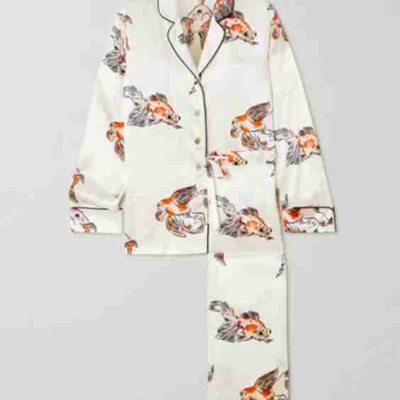 Lila Silk Satin Pajamas