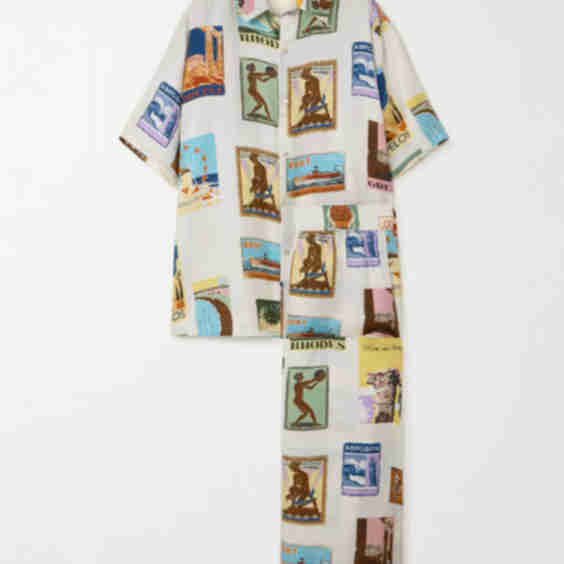 Alabama Cadmus Ivory Postcard Pyjamas