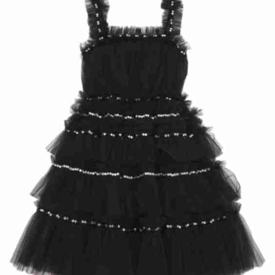 Little Girl's & Girl's Shadow & Shine Halloween Lola Dress